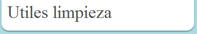 Utiles limpieza